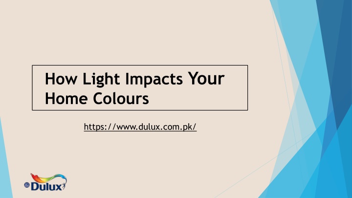 how light impacts your home colours