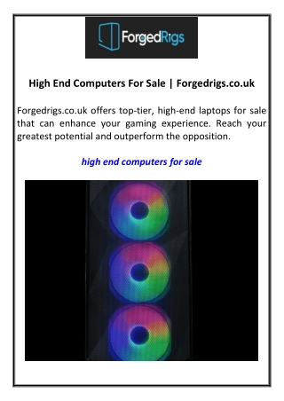high end computers for sale forgedrigs co uk