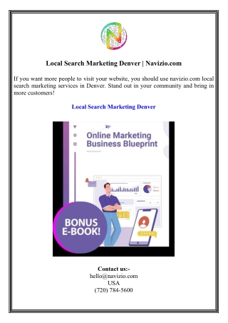 Local Search Marketing Denver  Navizio.com