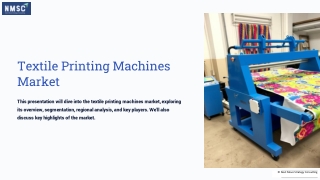 Textile Printing Machines Market Analysis and Trends