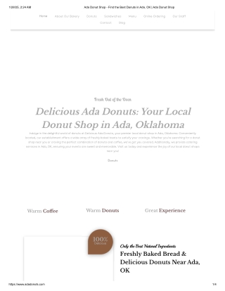 Delicious Ada Donuts- Your Local Donut Shop in Ada, Oklahoma