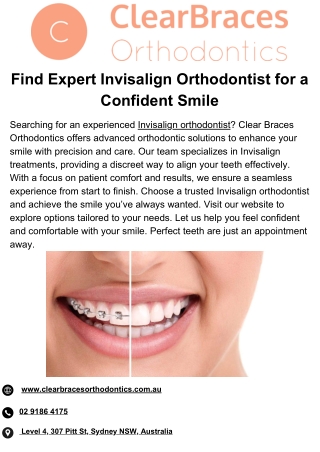 Find Expert Invisalign Orthodontist for a Confident Smile