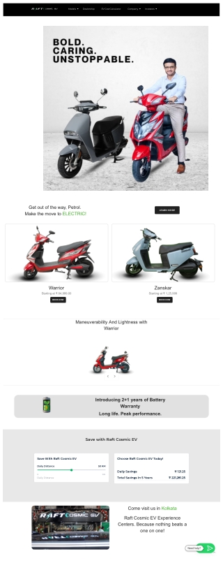 Upgrade to Sustainable Living with RAFT Cosmic Electric Scooters