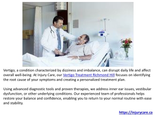 Effective Solutions for Vertigo Treatment, Osteopathy at Injury Care.pptx