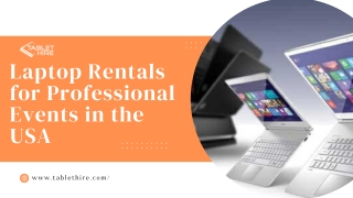 Latest Laptop Rentals for Bulk Events in the USA