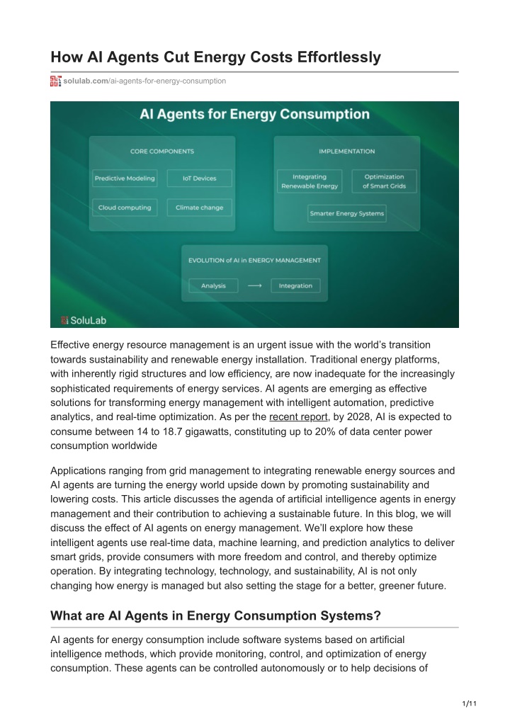 how ai agents cut energy costs effortlessly