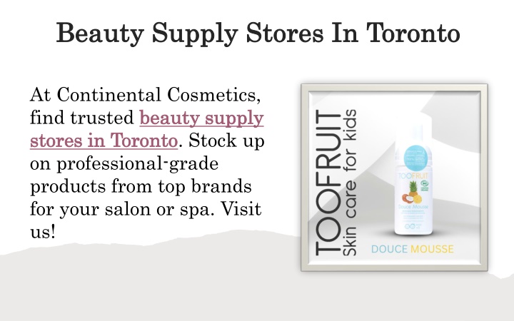 beauty supply stores in toronto