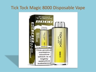 Tick Tock Magic 8000 Disposable Vape