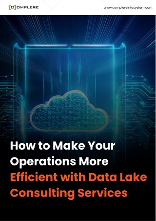 How to Make Your Operations More Efficient with Data Lake Consulting Services