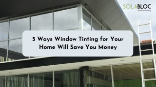 5 Ways Window Tinting for Your Home Will Save You Money