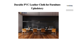 Durable PVC Leather Cloth for Furniture Upholstery