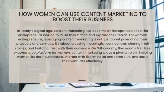 How Women Can Use Content Marketing to Boost Their Business