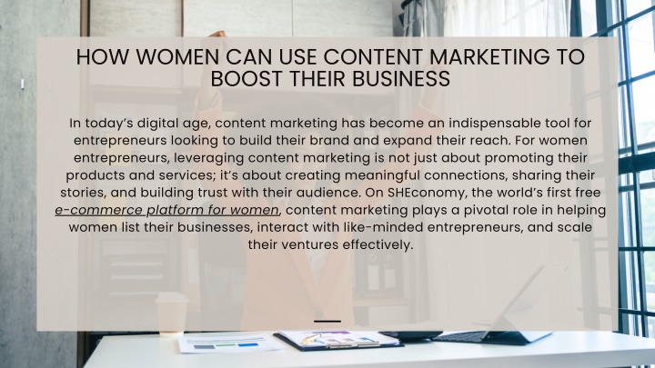 how women can use content marketing to boost