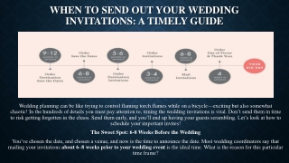 When to Send Out Your Wedding Invitations: A Timely Guide