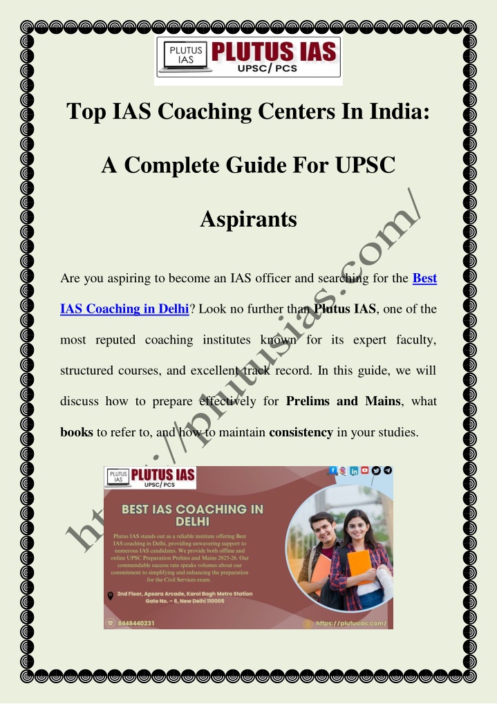 top ias coaching centers in india