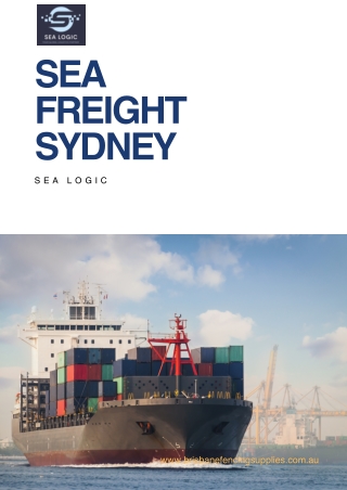 Top Sea Freight Services in Sydney - Sea Logic