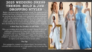 2025 Wedding Dress Trends: Bold & Jaw-Dropping Styles