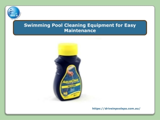 Swimming Pool Cleaning Equipment for Easy Maintenance