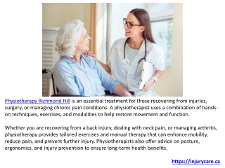 Benefits of Physiotherapy, Acupuncture, Custom Orthotics,  Massage Therapy.ppt-1