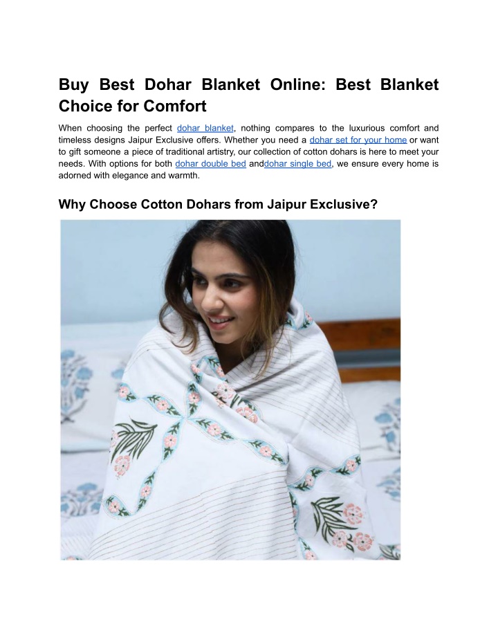 buy best dohar blanket online best blanket choice