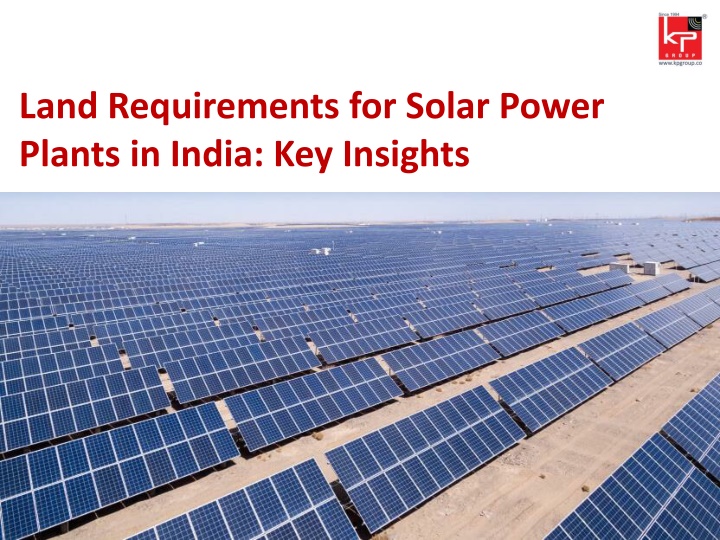 land requirements for solar power plants in india