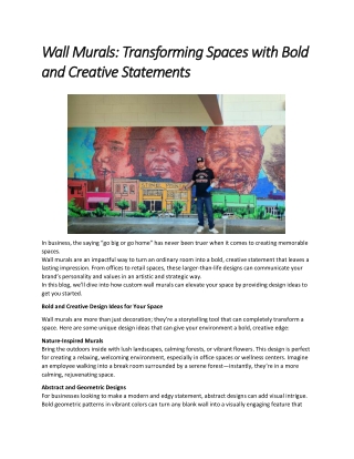 wall murals transforming spaces with bold wall