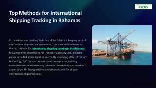 Top Methods for International Shipping Tracking in Bahamas