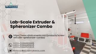 Lab-Scale Extruder & Spheronizer Combo