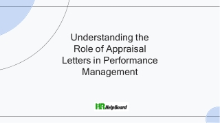 Appraisal Letter Format