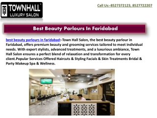 best beauty parlours in faridabad