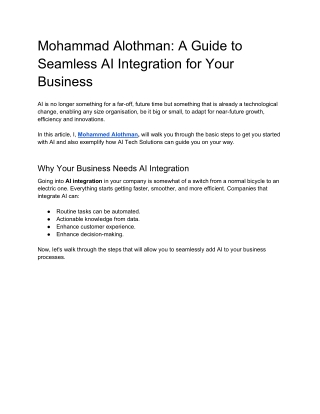 mohammad alothman a guide to seamless