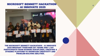 Microsoft Bennett Hackathon – AI Innovate 2025, bennett.edu.in