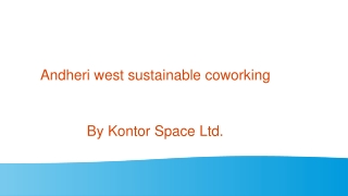 andheri west sustainable coworking