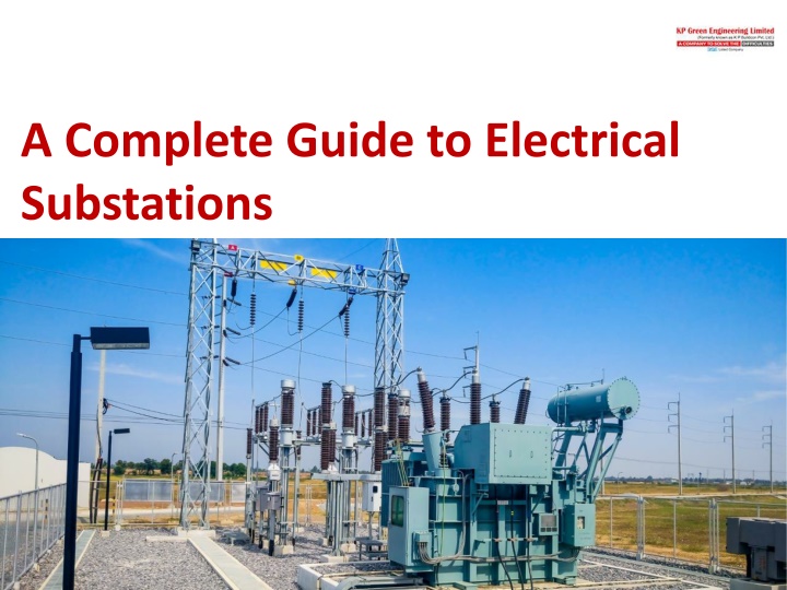 a complete guide to electrical substations