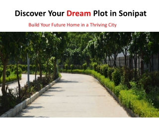 discover your dream plot in sonipat