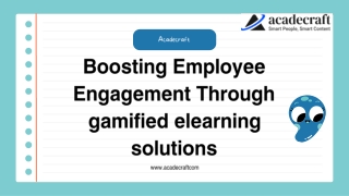 Boosting Employee Engagement Through gamified elearning solutions