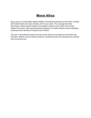 Mover Africa