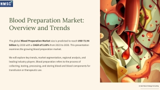 Blood Preparation Market Trends and Analysis