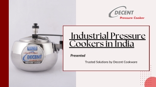 Industrial Pressure Cookers in India Revolutionizing Bulk Cooking