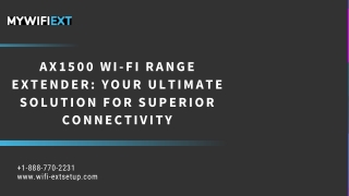 AX1500 Wi-Fi Range Extender Your Ultimate Solution for Superior Connectivity