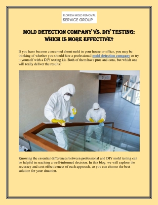 mold detec mold detection company vs diy testing