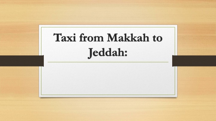 taxi from makkah to jeddah