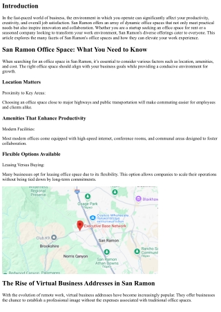 San Ramon's Dynamic Office Spaces: Transform Your Workplace