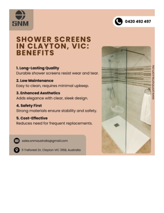 Elegant and Durable Shower Screens for Your Bathroom