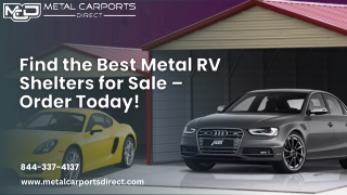 Find the Best Metal RV Shelters for Sale – Order Today!