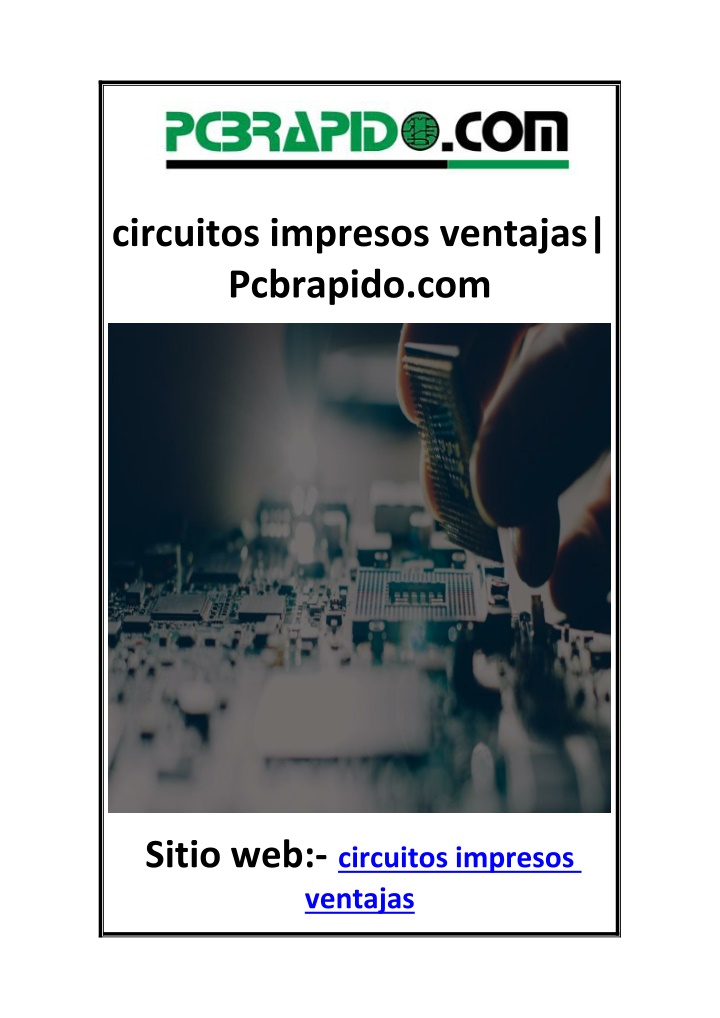 circuitos impresos ventajas pcbrapido com