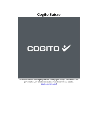 cogito suisse