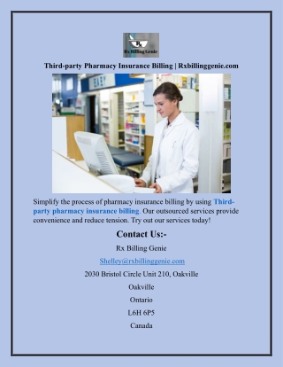 Third-party Pharmacy Insurance Billing Rxbillinggenie.com