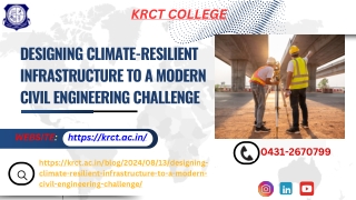 Designing Climate-Resilient Infrastructure to A Modern Civil Engineering Challenge