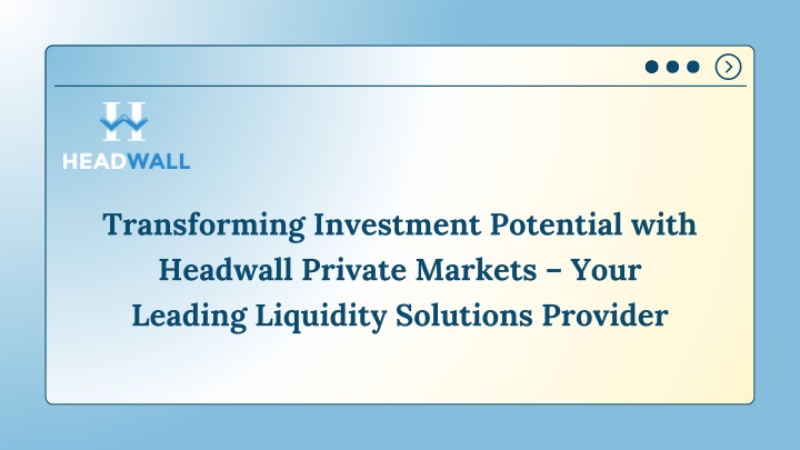 transforming investment potential with headwall